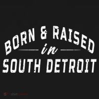 Born And Raised In South Detroit Women's Hoodie thumb 2