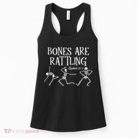 Bones Are Rattling Ezekiel 377 Funny Skeleton Halloween Women's Tank Top thumb 0
