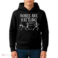 Bones Are Rattling Ezekiel 377 Funny Skeleton Halloween Kids Hoodie thumb 4