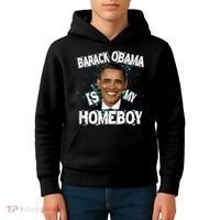 Barack Obama Is My Homeboy Kids Hoodie thumb 4