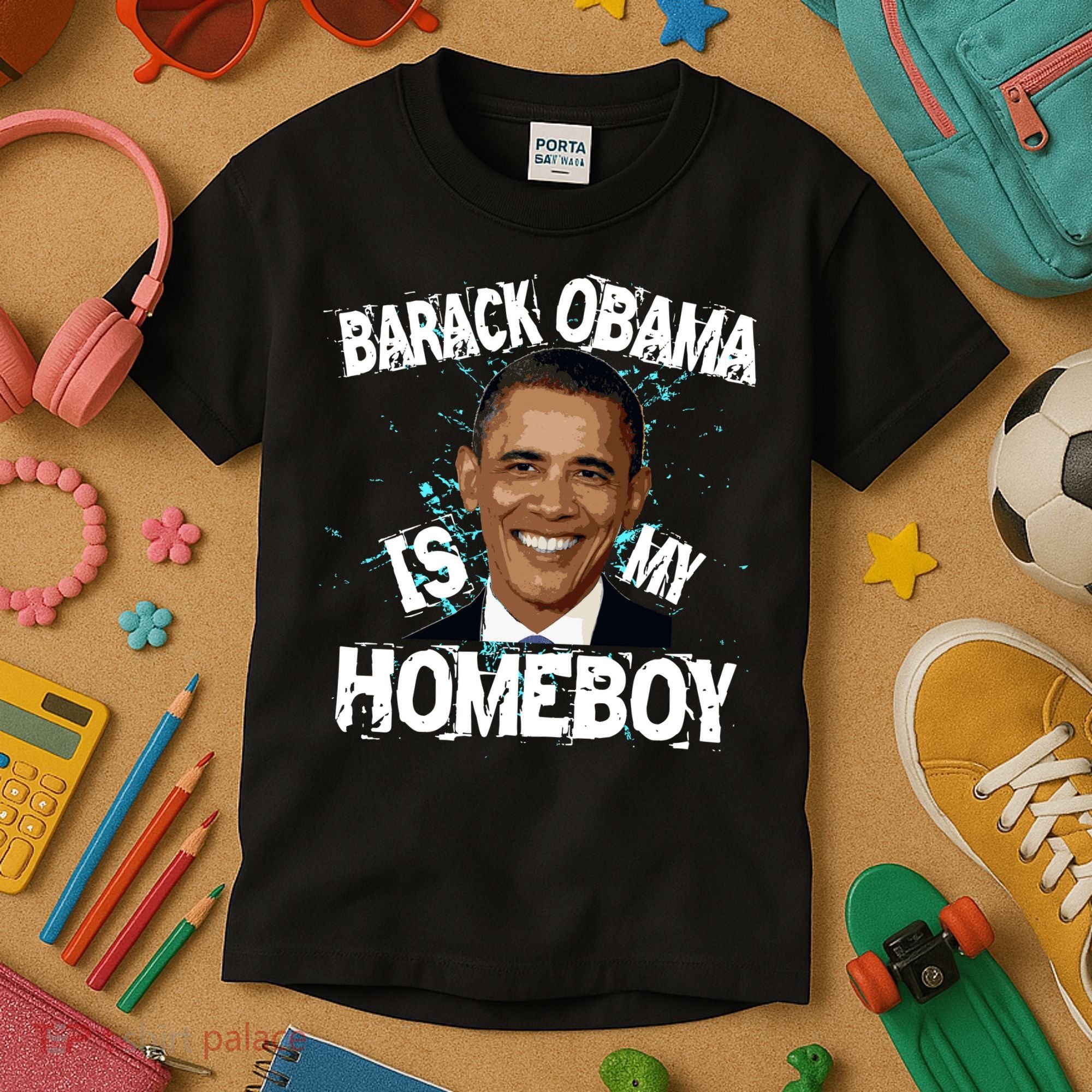Barack Obama Is My Homeboy Kids T-Shirt