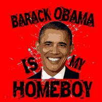 Barack Obama Is My Homeboy Santa Hat thumb 1