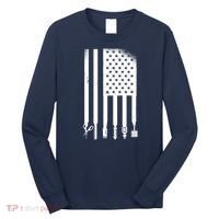 Barber Hair Style USA Flag Long Sleeve Shirt thumb 0
