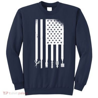 Barber Hair Style USA Flag Sweatshirt