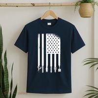 Barber Hair Style USA Flag T-Shirt thumb 2