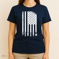 Barber Hair Style USA Flag T-Shirt thumb 4