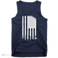 Barber Hair Style USA Flag Tank Top thumb 0