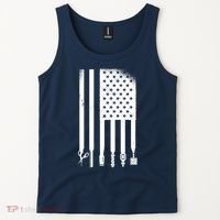 Barber Hair Style USA Flag Tank Top thumb 2