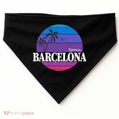  Barcelona Circle Logo USA-Made Doggie Bandana