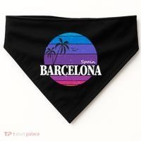  Barcelona Circle Logo USA-Made Doggie Bandana thumb 0