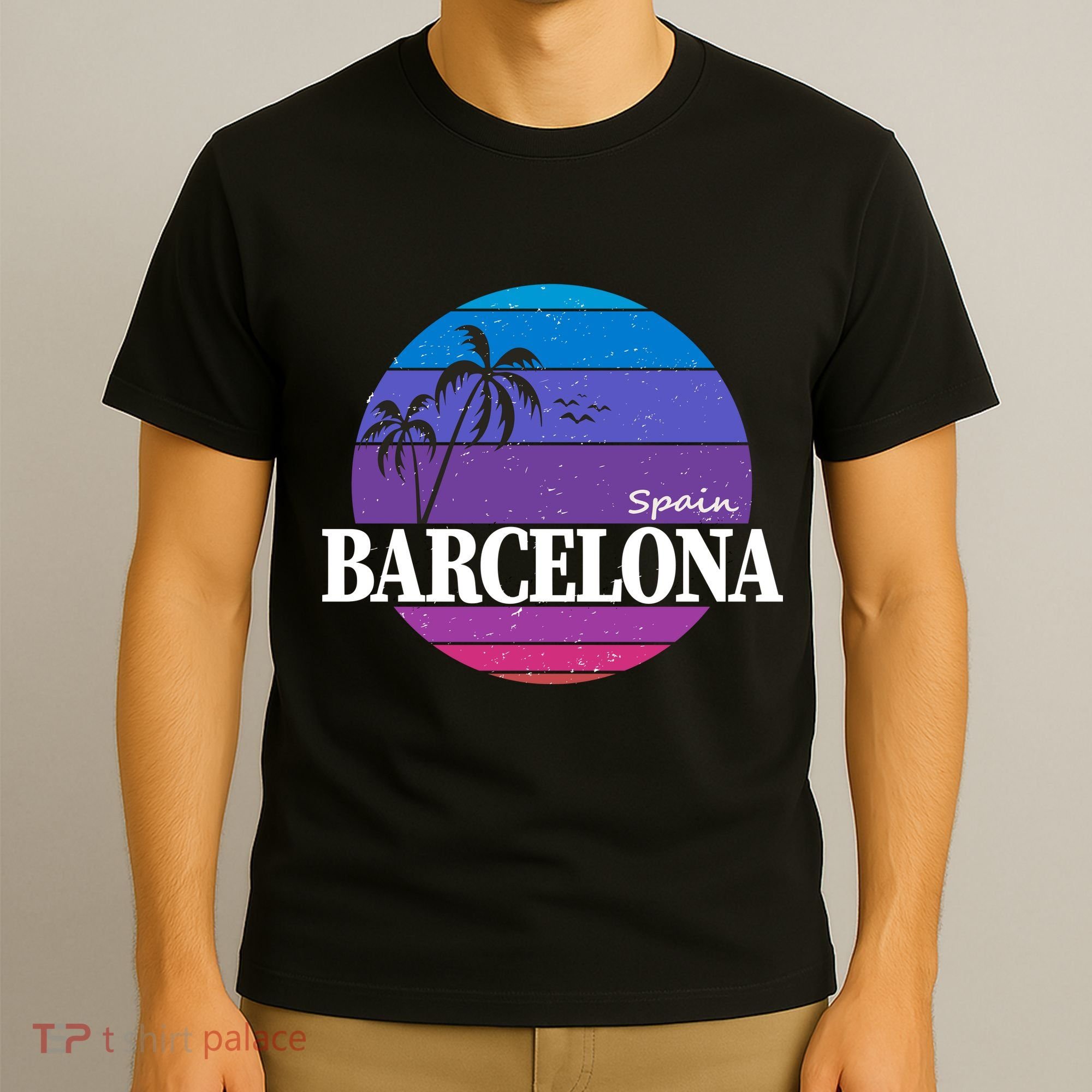  Barcelona Circle Logo T-Shirt