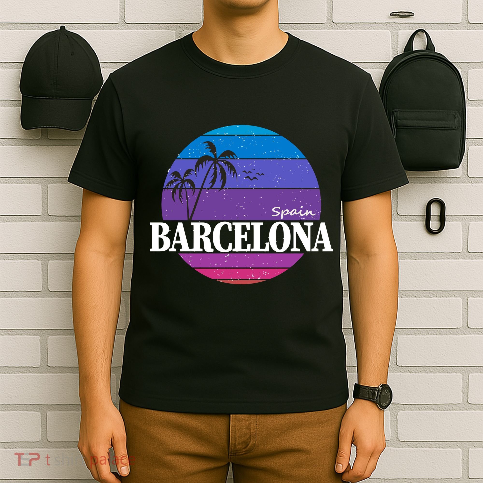  Barcelona Circle Logo T-Shirt