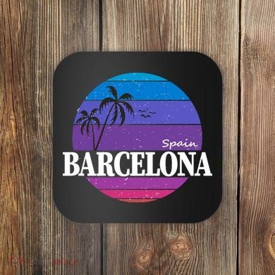  Barcelona Circle Logo Coaster