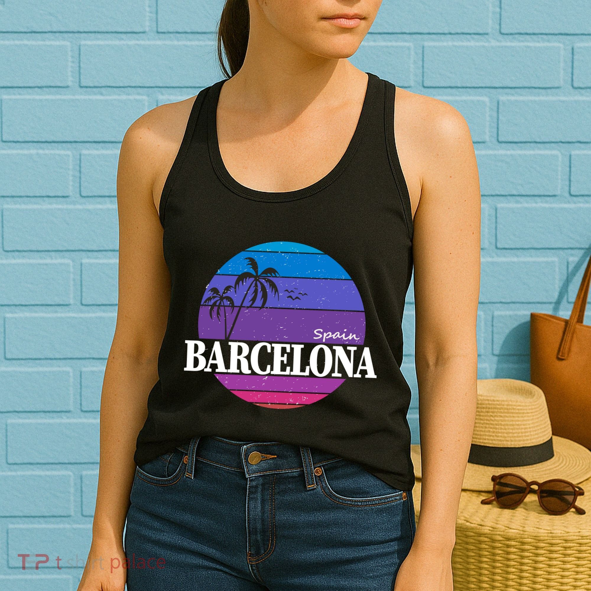  Barcelona Circle Logo Women's Tank Top