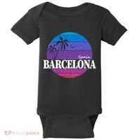  Barcelona Circle Logo Baby Bodysuit thumb 0