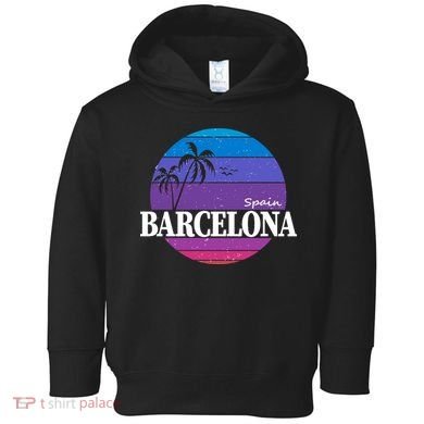  Barcelona Circle Logo Toddler Hoodie
