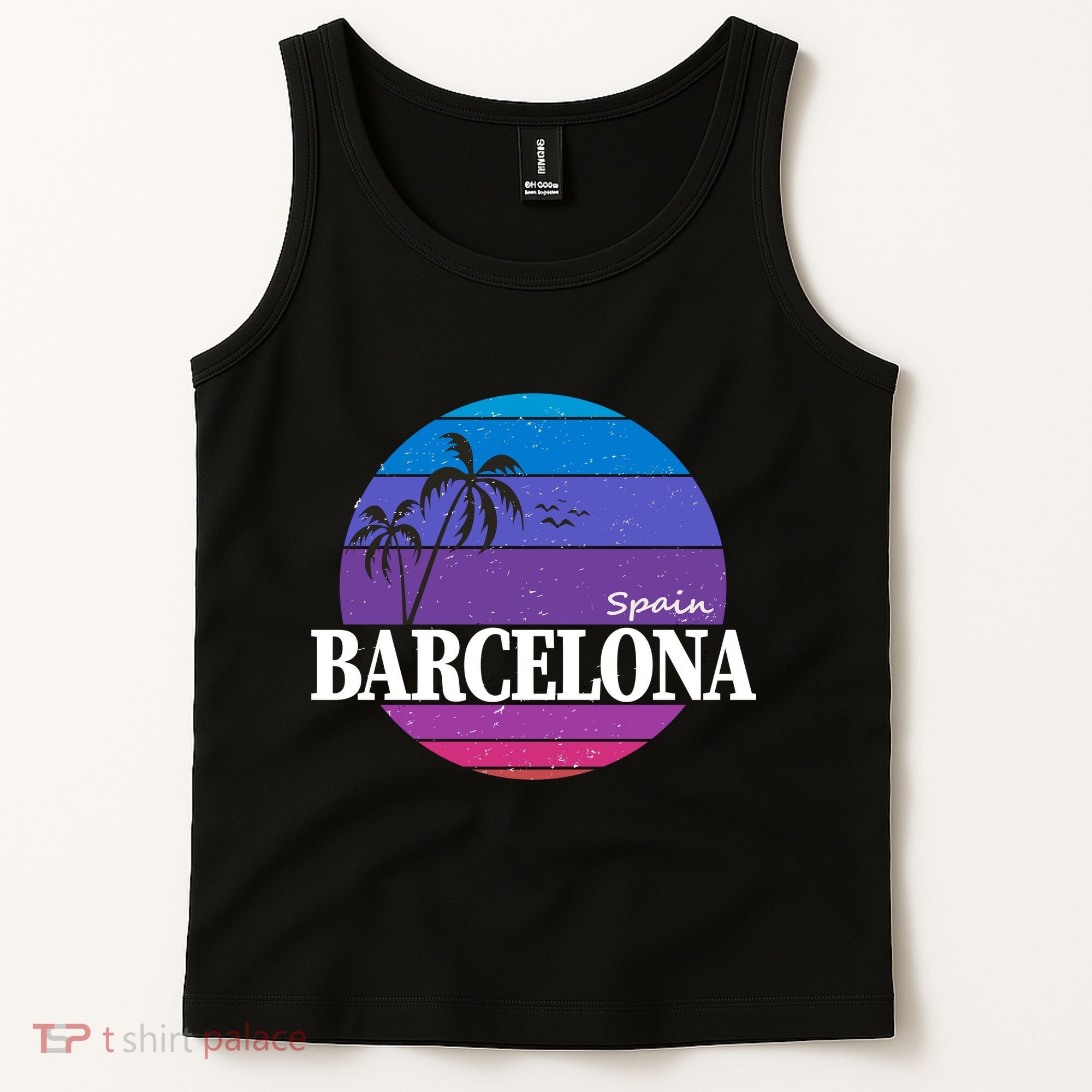  Barcelona Circle Logo Tank Top