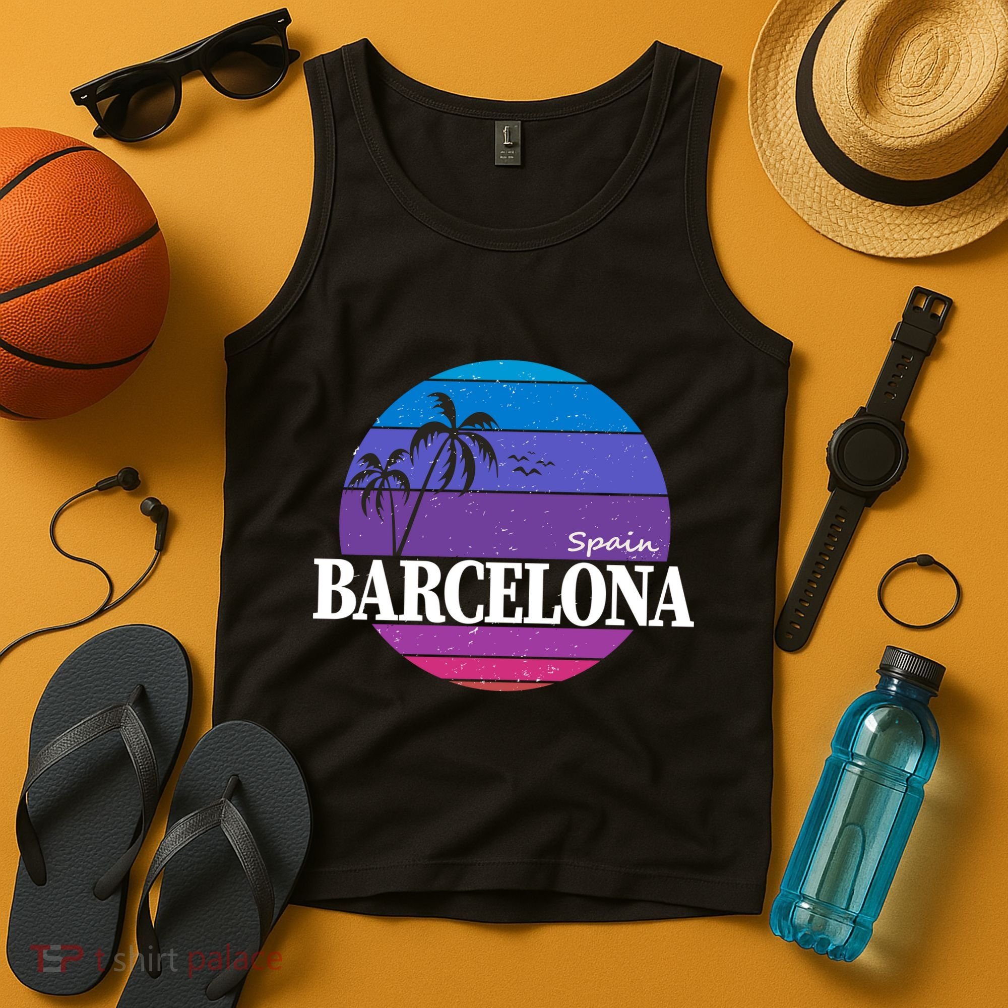  Barcelona Circle Logo Tank Top