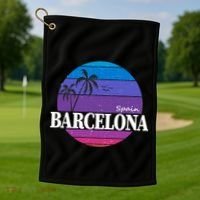  Barcelona Circle Logo Golf Towel thumb 1