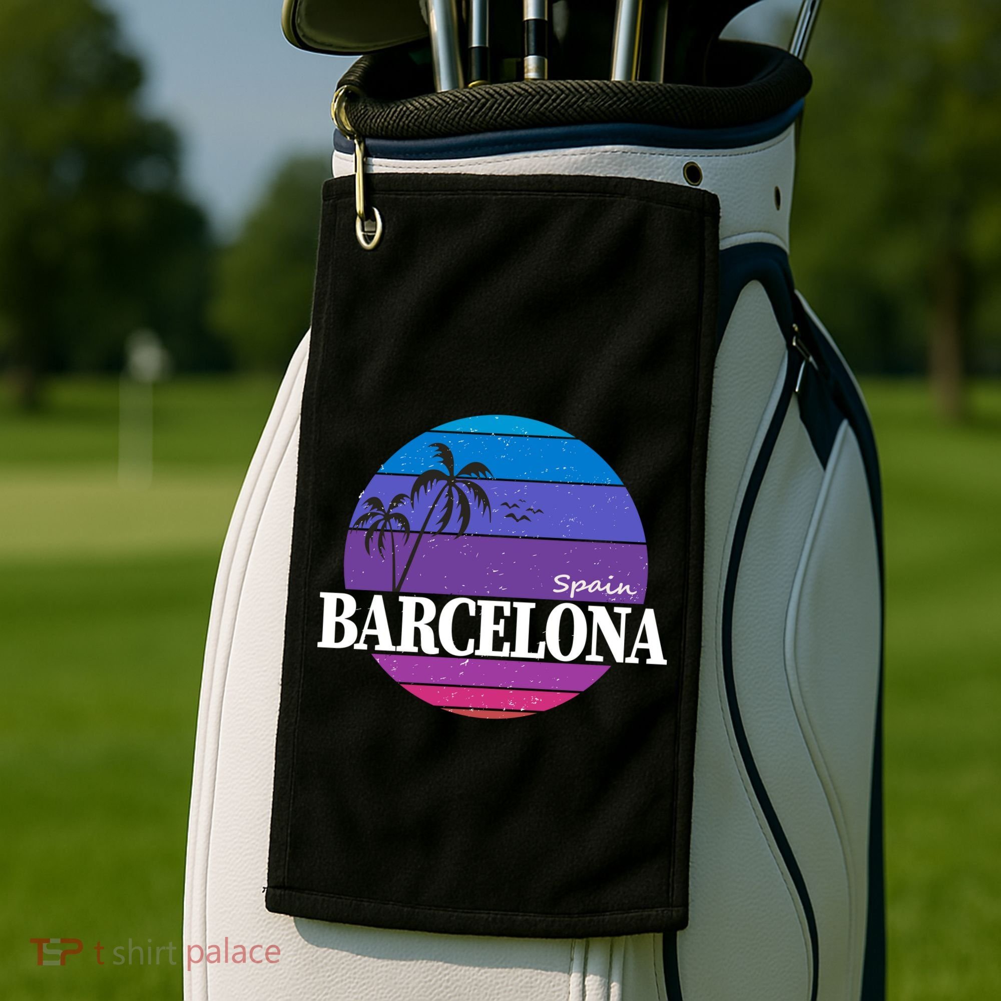  Barcelona Circle Logo Golf Towel