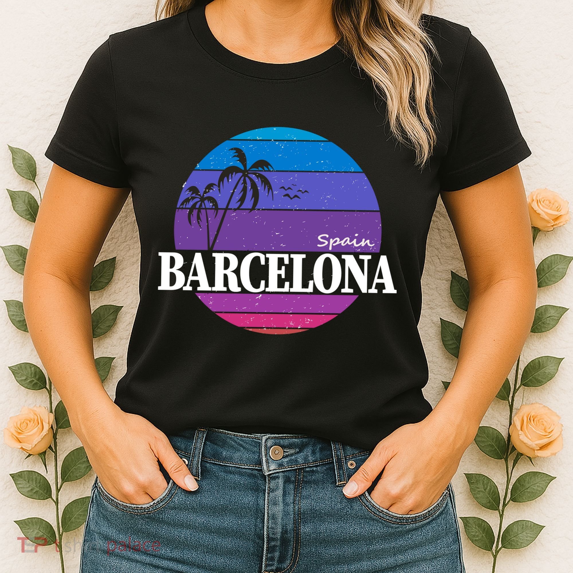  Barcelona Circle Logo Women's T-Shirt