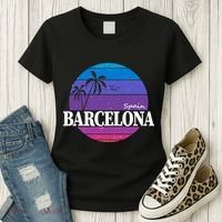  Barcelona Circle Logo Women's T-Shirt thumb 3