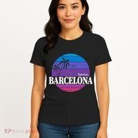  Barcelona Circle Logo Women's T-Shirt thumb 4