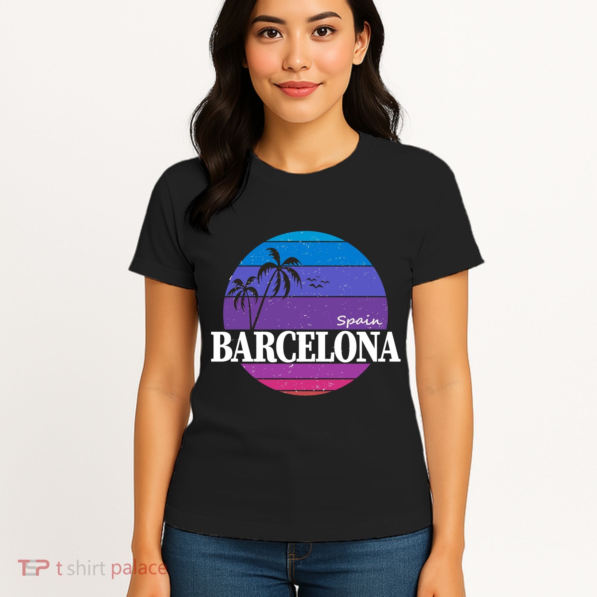  Barcelona Circle Logo Women's T-Shirt