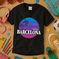  Barcelona Circle Logo Kids T-Shirt thumb 3