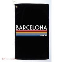 Barcelona Retro 1980's Golf Towel thumb 0