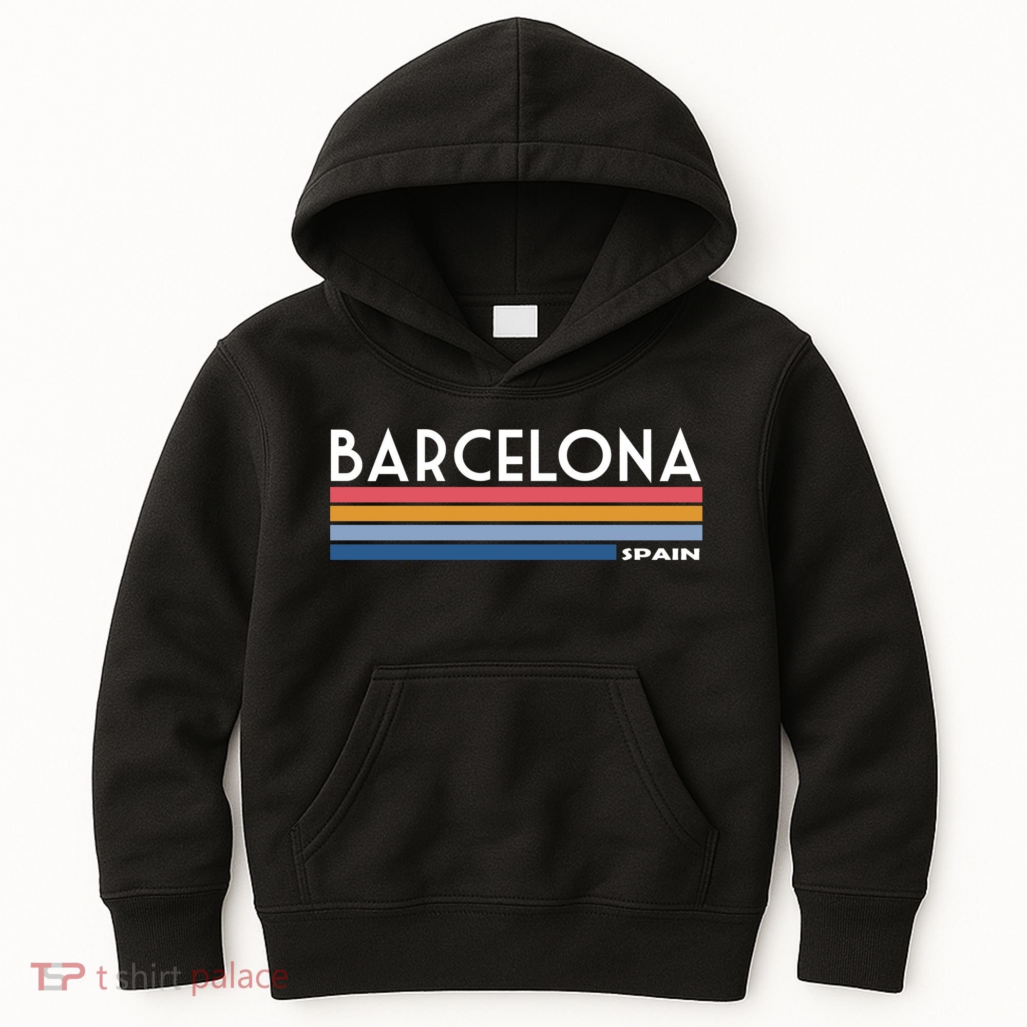 Barcelona Retro 1980's Kids Hoodie