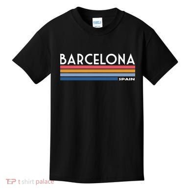 Barcelona Retro 1980's Kids T-Shirt