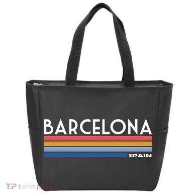 Barcelona Retro 1980's Tote Bag