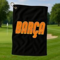 Barcelona Soccer Spain Barca Futbol Golf Towel thumb 1