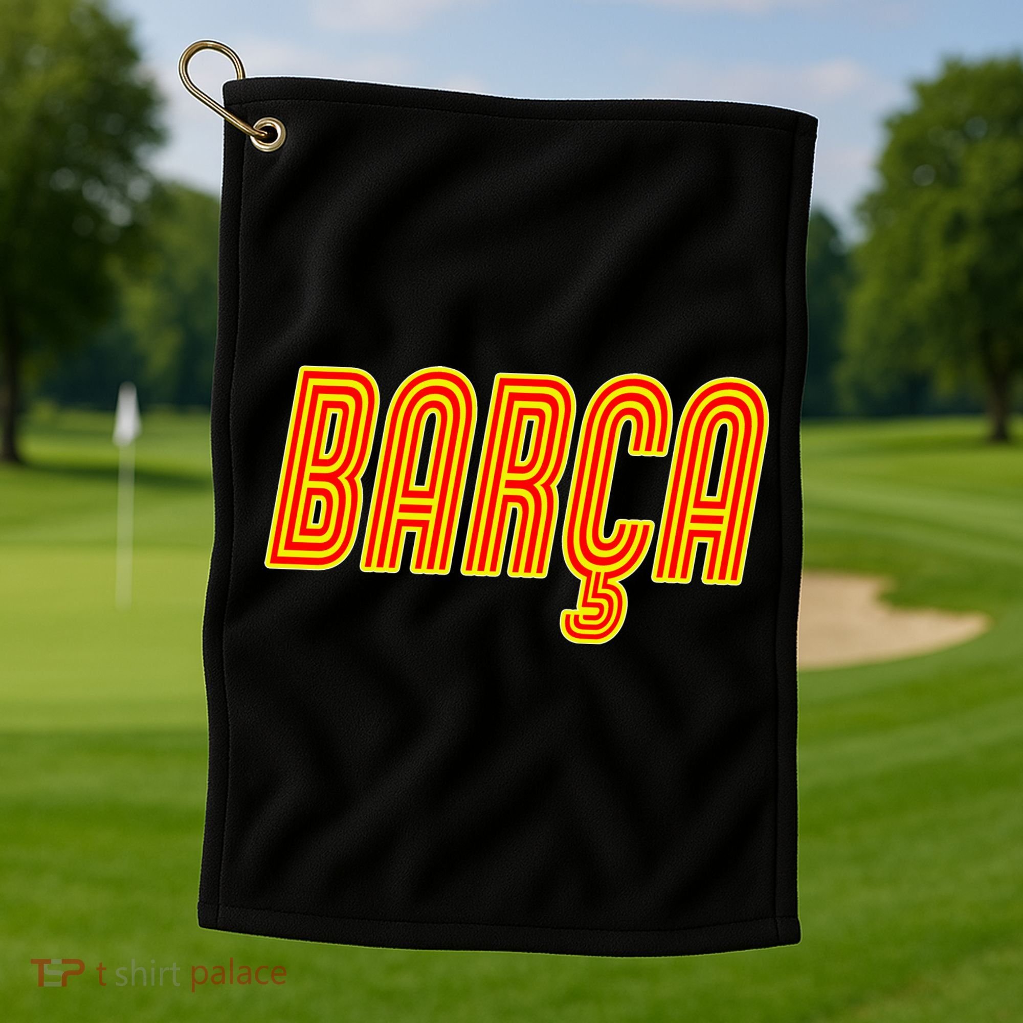 Barcelona Soccer Spain Barca Futbol Golf Towel