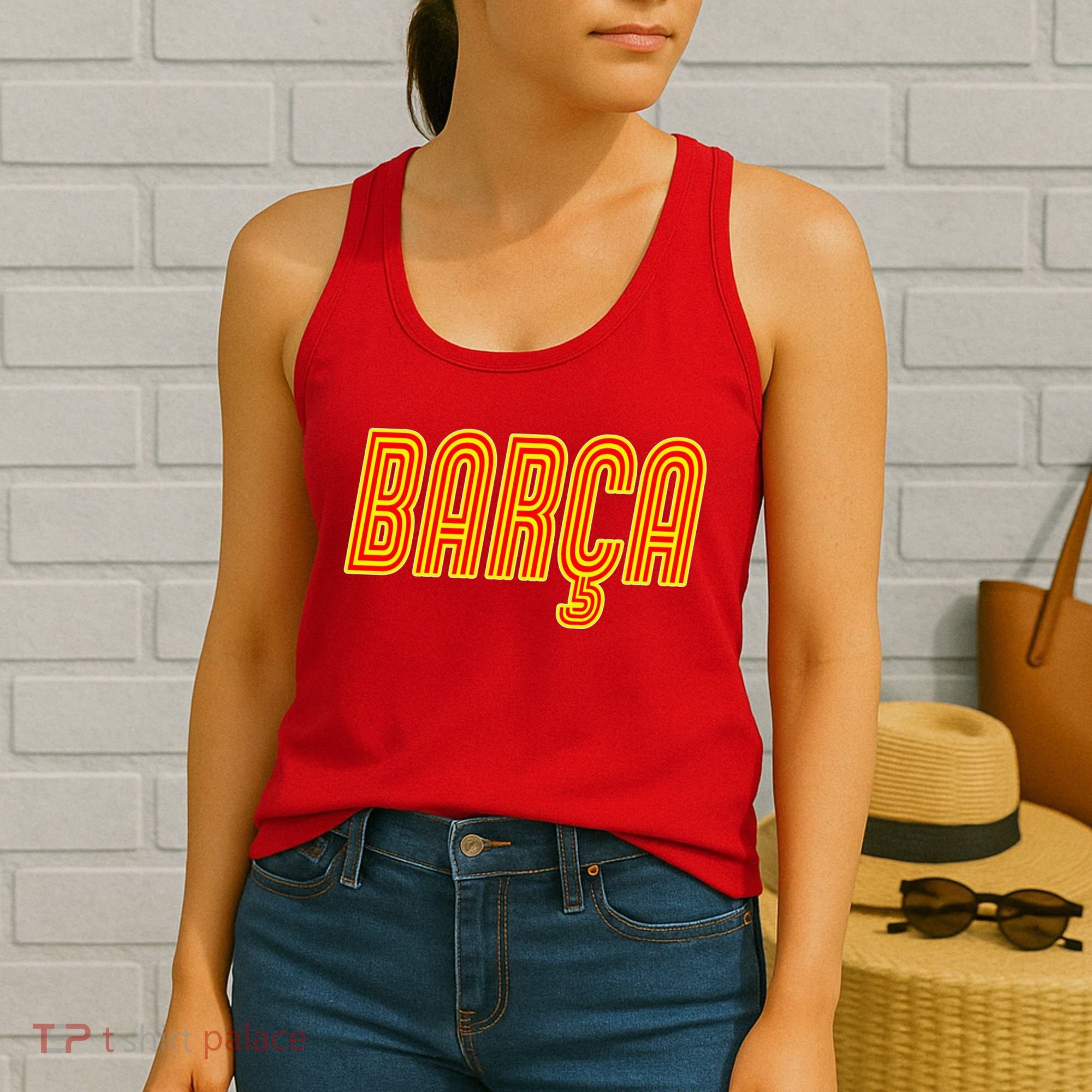 Barcelona Soccer Spain Barca Futbol Women's Tank Top