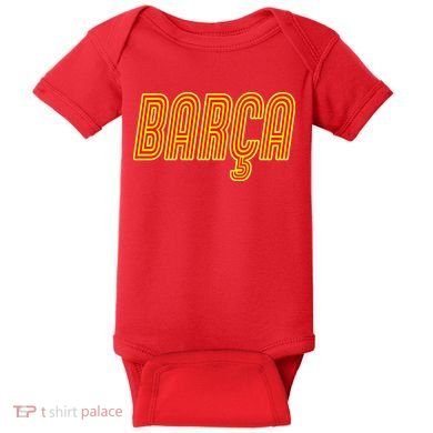 Barcelona Soccer Spain Barca Futbol Baby Bodysuit