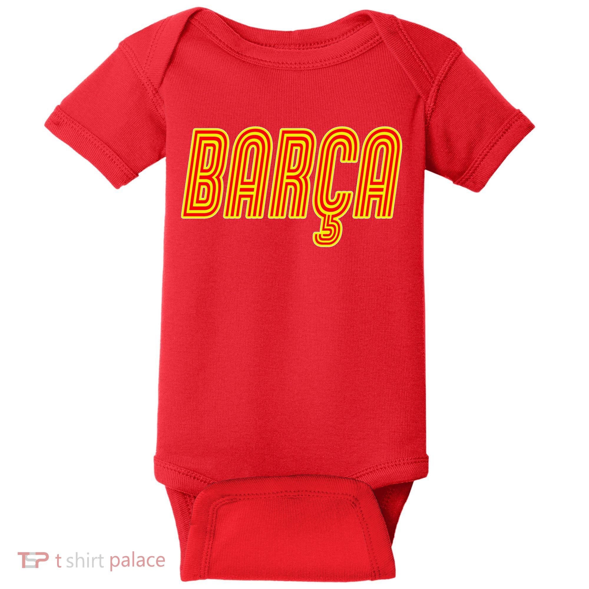 Barcelona Soccer Spain Barca Futbol Baby Bodysuit