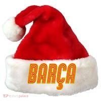Barcelona Soccer Spain Barca Futbol Santa Hat thumb 0