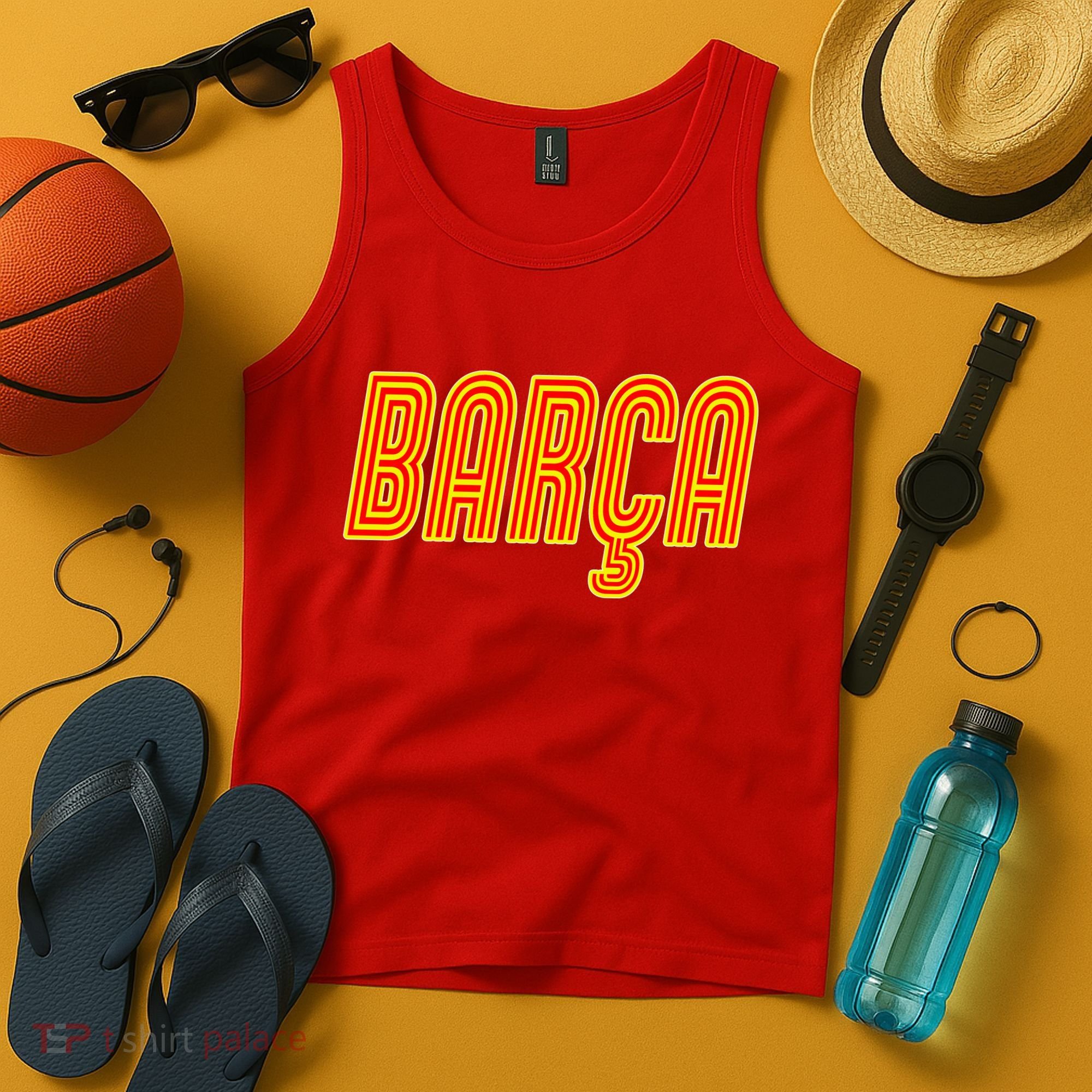 Barcelona Soccer Spain Barca Futbol Tank Top