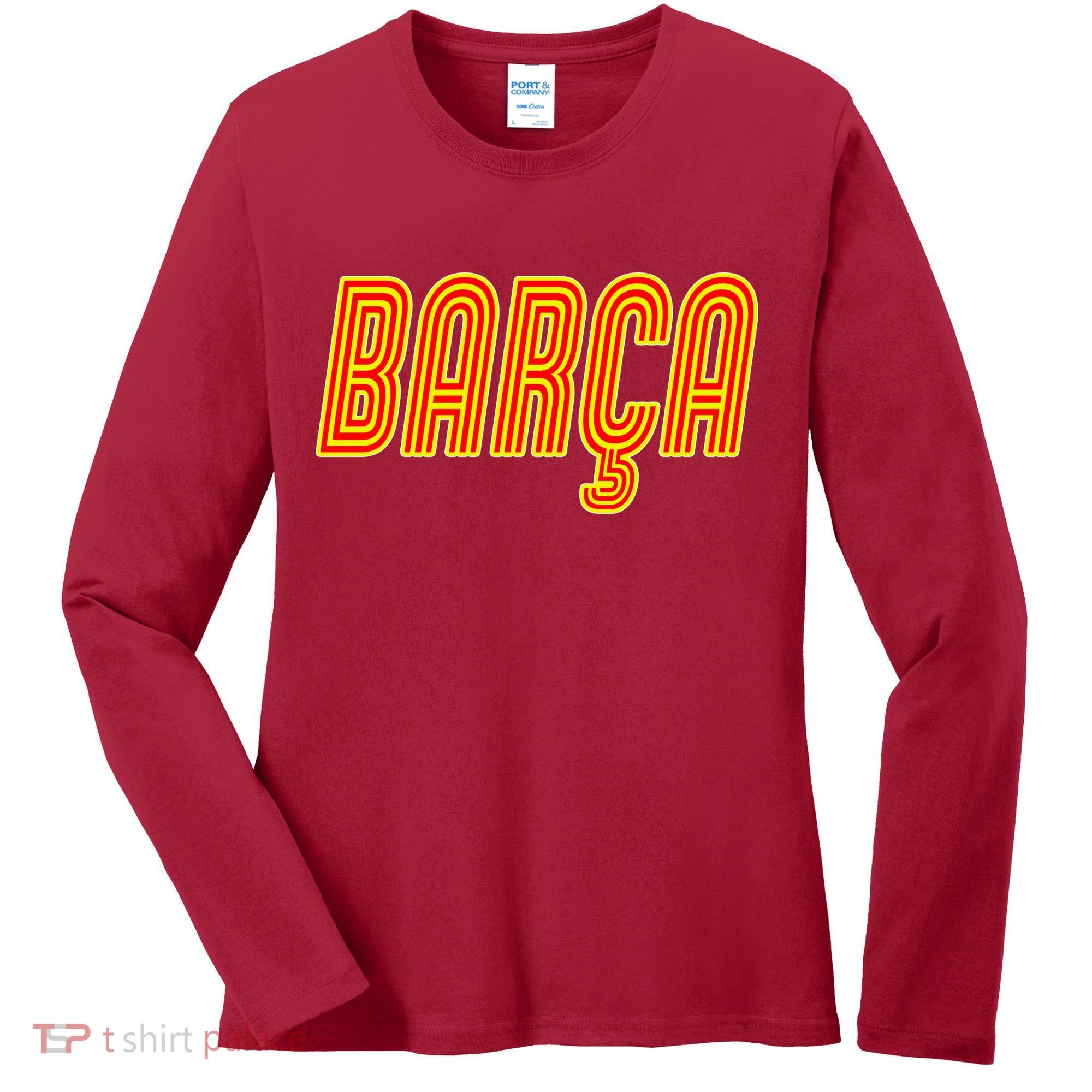 Barcelona Soccer Spain Barca Futbol Women's Long Sleeve Shirt