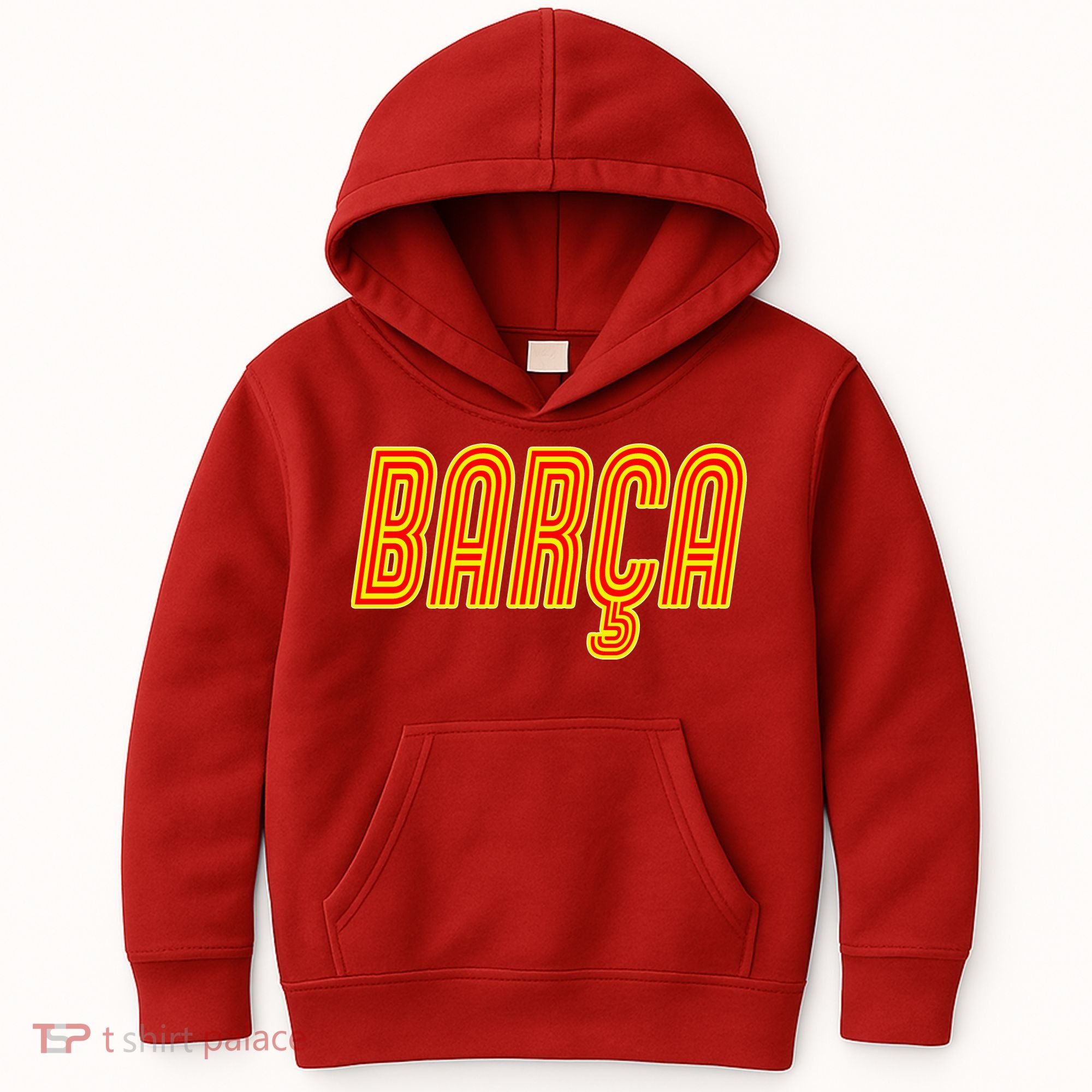 Barcelona Soccer Spain Barca Futbol Kids Hoodie