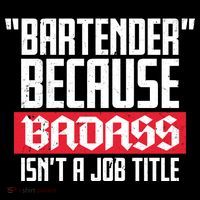 Bartender Because Badass Isn't A Job Title Backpack thumb 2