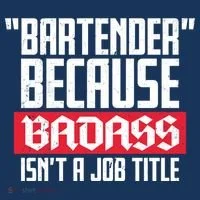 Bartender Because Badass Isn't A Job Title Women's T-Shirt thumb 6