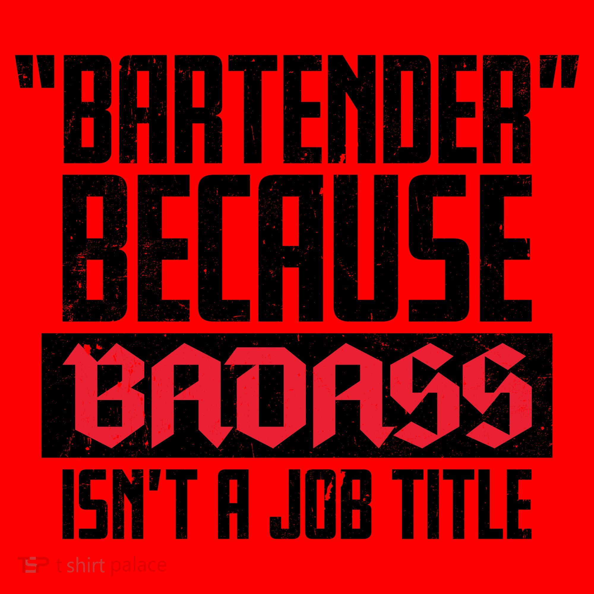 Bartender Because Badass Isn't A Job Title Santa Hat