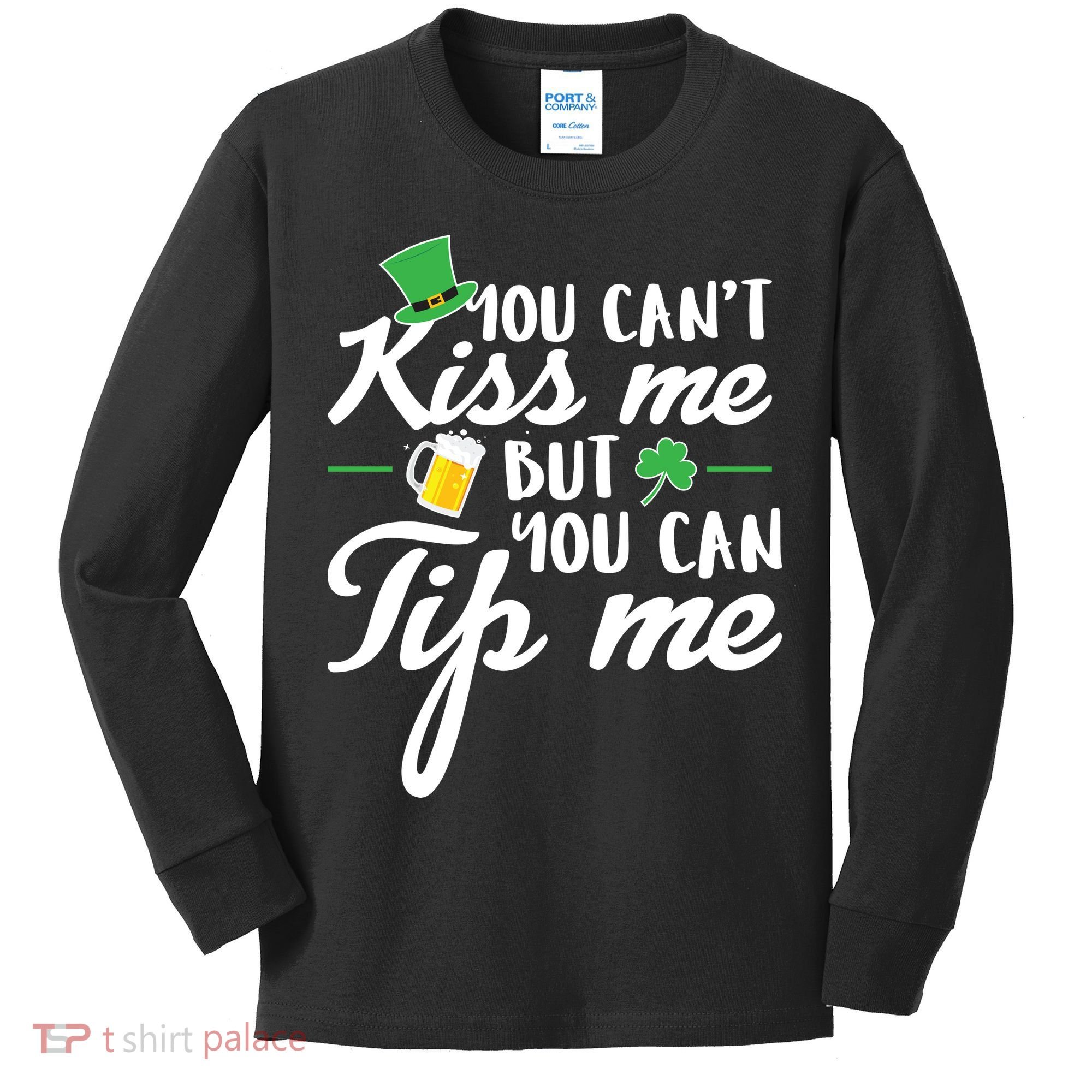 Bartender You Can't Kiss Me But You Can Tip Me Kids Long Sleeve Shirt