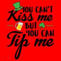 Bartender You Can't Kiss Me But You Can Tip Me Santa Hat thumb 1