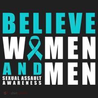 Belive And Sexual Assault Awareness Ribbon Gift Women's Sweatshirt thumb 2
