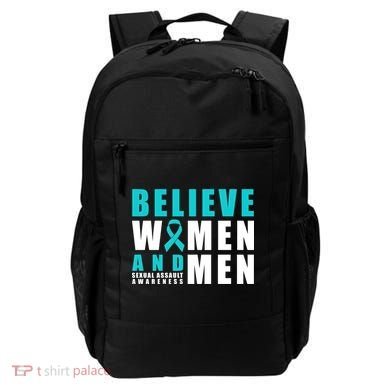 Belive And Sexual Assault Awareness Ribbon Gift Backpack