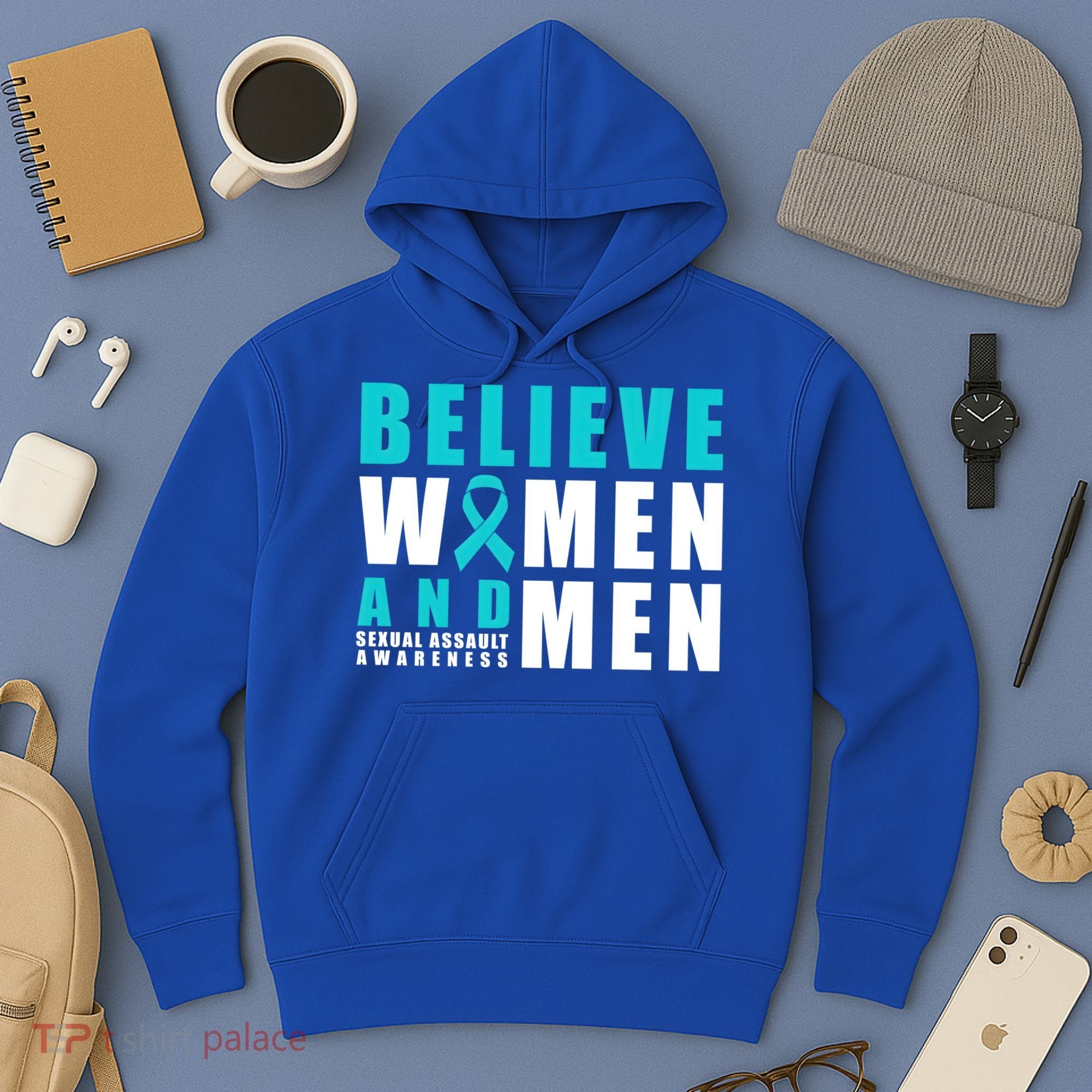 Belive And Sexual Assault Awareness Ribbon Gift Hoodie